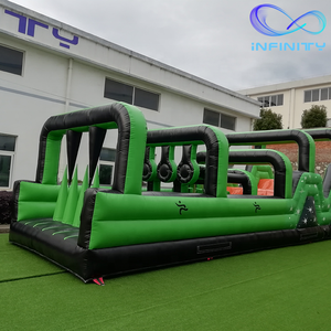 Venta caliente niños al aire libre de obstáculos inflables castillo inflable, juegos de deportes - Product Image 4