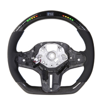 Volant en fibre de carbone LED compatible avec BMW G20 G22 G26 G30 G60 G80 G82 F90 G90 F97 F98 F95 F96 X3M X4M X5M X6M M3/5 Série 3/5