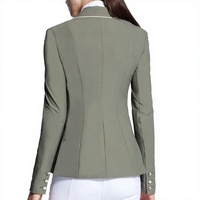 Veste de concours équestre pour femmes, compétition de saut d'obstacles, matière Spandex, coupe ajustée, respirante