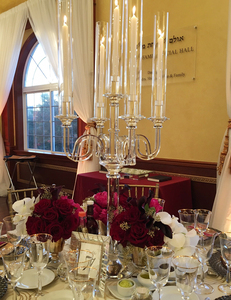 Tinh thể 5 chi nhánh candlelabrum taper Candle Stick candelabra Đảng trang trí bảng trung tâm - Product Image 3