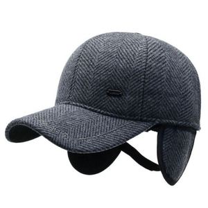 Casquette de baseball chaude automne-hiver très vendue, bon marché, pour sports de plein air, avec protection des oreilles pour hommes âgés, en tissu courant - Product Image 5