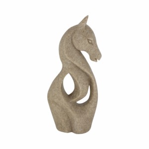 Scultura di Cavallo Audace con Design Fluido e Corpo Curvo, Ornamento Chic per Arredamento Soggiorno, Statua d'Arte per Ufficio Domestico - Product Image 1