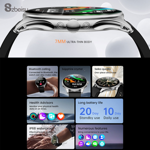 Đồng Hồ Thông Minh Sk42 Siêu Mỏng Bt Gọi Máy Nghe Nhạc 1.6Inch Màn Hình Amoled Người Đàn Ông Phụ Nữ Ngoài Trời Thể Thao Smartwatch Thiết Bị Mặc - Product Image 5