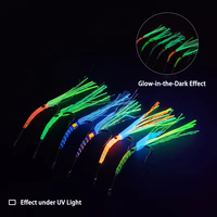 8 #   Mouches de pêche à la mouche pour nymphes de crevettes, hameçons à ardillon en carbone haute résistance avec effet UV, 6 couleurs, pour la pêche en eau douce (truites, barres, brochés)