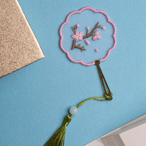 Kit <span class=keywords><strong>de</strong></span> Broderie DIY : Marque-page Floral en Organza Transparent, Cerceau en Plastique, Kit <span class=keywords><strong>de</strong></span> Couture et Accessoires <span class=keywords><strong>pour</strong></span> Débutants Adultes à Domicile - Product Image 5