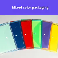 Carpeta de Archivo Transparente A4, Solución Práctica para Archivos, Diseño con Botón a Presión, Grosor Medio, para Documentos