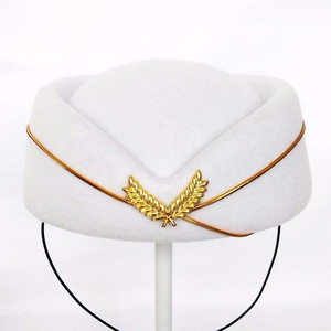 Boina de Azafata para Mujer, Gorra de Uniforme Formal, Accesorio para Fiestas y Disfraces - Product Image 4