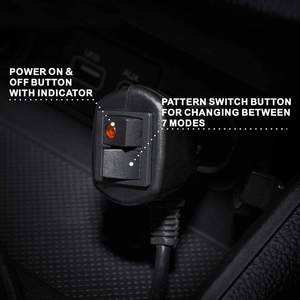 48 ليد ضوء إحترافي شريط مزدوج الجانب وامض عالية الكثافة تحذير الطوارئ ضوء العمل مع قاعدة مغناطيسية ل شاحنة جر سيارة - Product Image 3