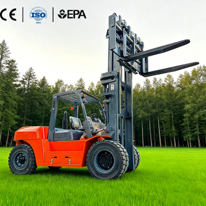 รถยกดีเซล 10 ตัน ได้รับการรับรองมาตรฐาน CE รุ่น FD100 สำหรับงานหนัก ยกสูง 6 เมตร เหมาะสำหรับการขนถ่ายตู้คอนเทนเนอร์ - Product Image 1