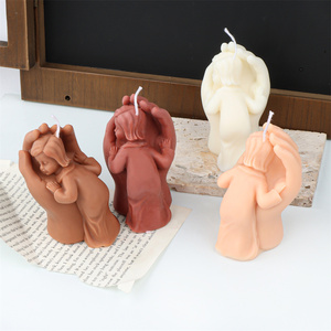 Molde de silicona para velas de niña durmiente, moldes de yeso hechos a mano de Cenicientita para escritorio, herramienta para hacer aromaterapia con resina epoxi, fragancia para <span class=keywords><strong>el</strong></span> hogar - Product Image 3