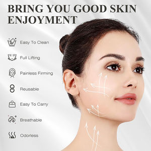 Masker wajah, dapat disesuaikan, masker wajah pelangsing pembentuk rahang tali dagu ganda untuk tidur garis V Masker Pengangkat - Product Image 2