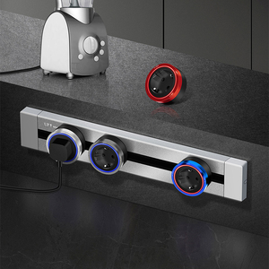 Enchufe de Pared Eléctrico de Aluminio <span class=keywords><strong>EUROB</strong></span> KSLY-P2 Estándar del Reino Unido 32A con Puertos USB-A y USB-C, Fácil Instalación, Adaptador de Riel Multi-Smart - Product Image 6