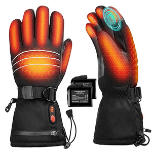 Hombres Mujeres Impermeable Motociclismo Carreras Ciclismo Guantes Congelador Invierno Esquí Calentado Batería Recargable Snowboard Guante - Product Image 3