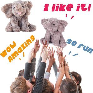 Đồ Chơi Voi Tai Lớn Hình Thú Nhồi Bông Mềm Mại Siêu Mềm Đáng Yêu Elephish 2023 Cho Bé Trai Bé Gái - Product Image 6