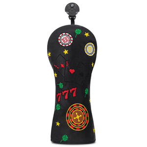 Housse de tête de club de golf en cuir PU de haute qualité, personnalisée, nouveau style, pour fairway woods - Product Image 6