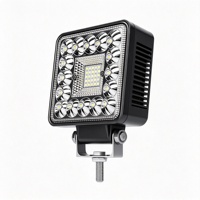 Luz de Trabajo LED Cuadrada de 108 mm con Haz Combinado de Inundación y Punto para Camiones Todoterreno 4x4 ATV, Lámpara de Conducción Resistente al Agua IP67 de Alta Resistencia