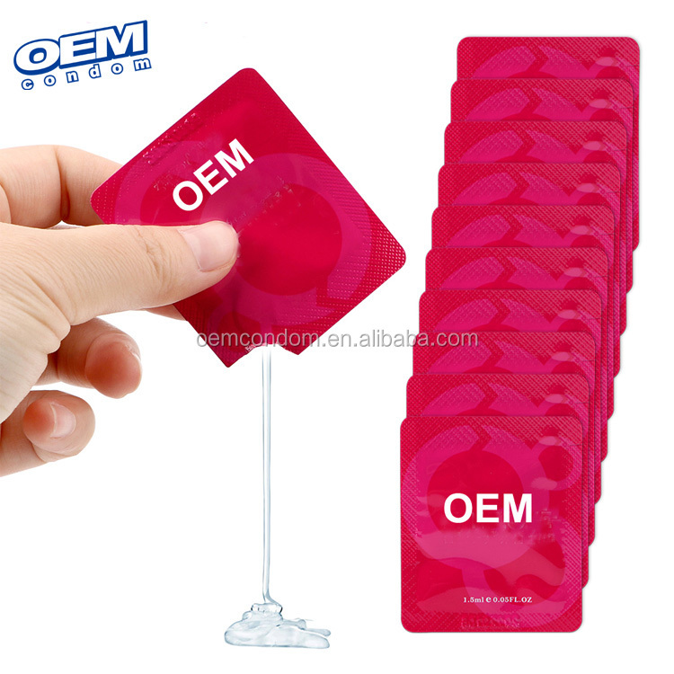 OEM/ODM смазка для секса 5 г саше смазка на водной основе Смазка масло для секса его и ее секс масла