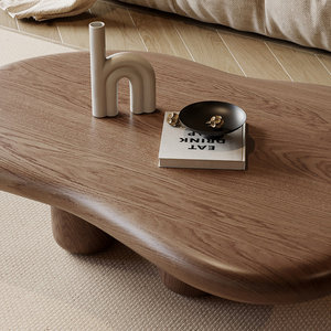 Bàn trà đám mây bất thường làm bằng Bàn cà phê bằng gỗ hiện đại phòng khách đơn vị màu nâu sáng tạo với phong cách trang trại - Product Image 5