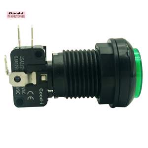 Petits interrupteurs à bouton-poussoir de 32 mm à bordure noire pour machines de jeu, distributeurs d'eau, lavage de voitures, machines à griffes et autres applications mécaniques - Product Image 2