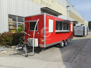 Etodevice Wholesale Customized 5.5m <b>Large</b> Food Mobile Deep Fryer Kitchen Trailer Food Truck - Product Image 2