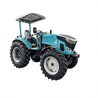 Traktor Utilitas 100HP Multiguna dengan Loader Depan dan Backhoe, Ideal untuk Kebun dan Rumah Kaca