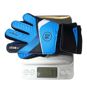Children Football Goalkeeper Gloves Latex Blue Wrist Protection For Kids - Product Image 1