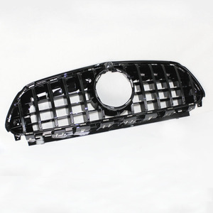 Calandre de pare-choc avant en aluminium, Grille de protection noire pour Benz E63, W213 GT R AMG style 2016, 2017 — 2019, 2020 - Product Image 3