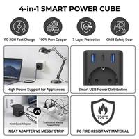 Clieam Grosir 4000W EU Power Cube, PD 20W Pengisi Daya Cepat Multi Plug Adapter Langsung dari Pabrik