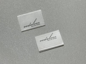 Hot Bán Tùy Chỉnh Satin Quần Áo Tag Thiết Kế Mới Satin Logo In Nhãn Cho Quần Áo End Gấp Cổ Tùy Chỉnh In Nhãn - Product Image 2