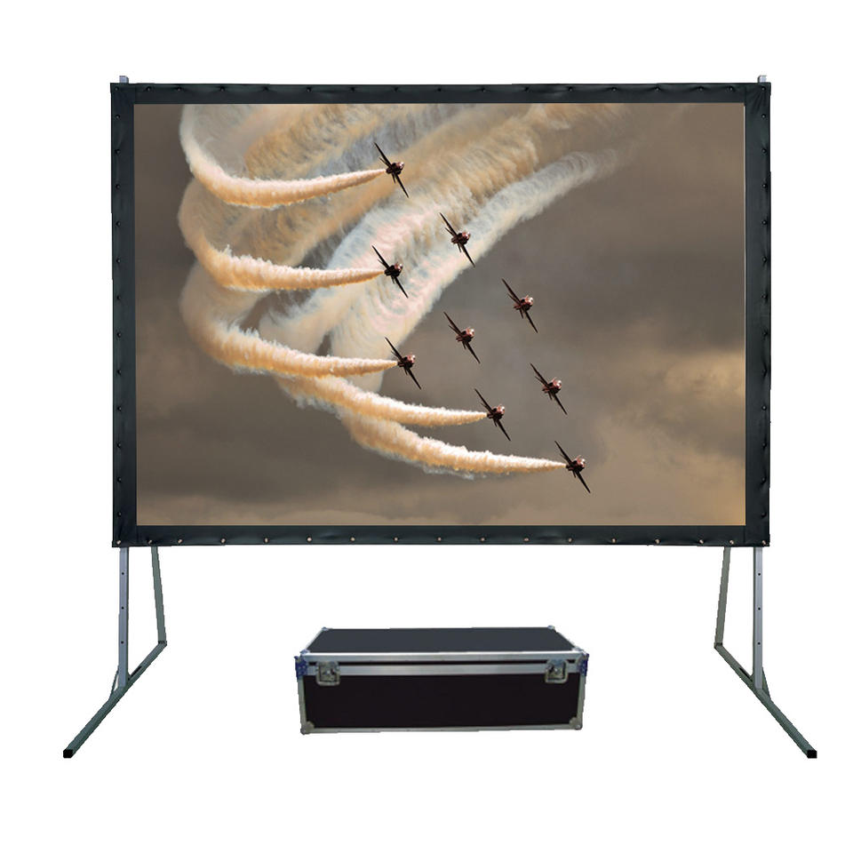 Front and Rear Fast Folding Projection Screen Portable Outdoor ...