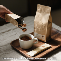 Mélange de café protéiné aux champignons personnalisé en poudre, café instantané végétalien aux champignons avec Reishi et Chaga, alternative au café
