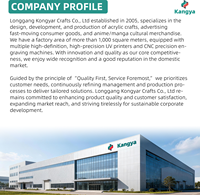 Bloc d'affichage acrylique Bloc acrylique transparent en cristal Bloc personnalisé unique conçu pour votre bureau