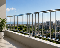 Tube rond moderne en acier inoxydable 304 316 de 38,1 mm brossé pour rampes d'escalier, balcons et systèmes de garde-corps de centres commerciaux