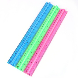 Regla Recta con Forma de Avión para Estudiantes, 30 cm, Escala Clara, Multicolor, Reglas de Medición de Plástico para la Escuela y la Oficina - Product Image 4