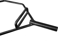 Barres hexagonales chromées pour musculation à domicile, haltères, musculation, fitness, barre hexagonale pour musculation