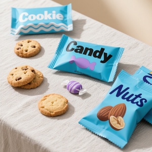 Wholesale Mini Heat <b>Seal</b> Plastic <b>Bags</b> with Tear Notch Back <b>Seal</b> Design for Candies Pet Food Chewing Gum Cookie Packaging <b>Bags</b> - Product Image 5