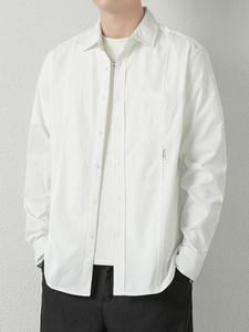 قميص رجالي جديد لخريف 2026 للتجارة الخارجية عبر الحدود، بأكمام طويلة وصف أزرار واحد، تصميم عصري فضفاض للعمل - Product Image 5