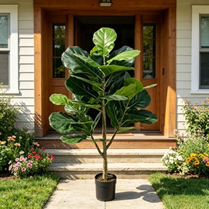 Fiddle-leaf figs are suitable for various festivals. They are evergreen and durable. - Product Image 4