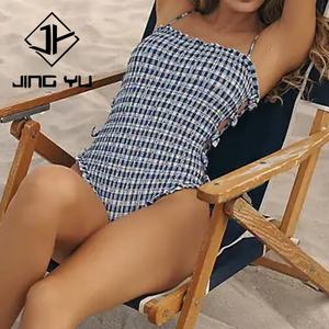 Traje de Baño de Diseñador con Estampado Hawaiano, Traje de Baño Vintage Personalizado de Poliéster Reciclado, Trajes de Baño de Una Pieza con Banda - Product Image 5