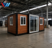Casa Contenedor Expandible de 10 pies, Casa Prefabricada Pequeña, 1 Dormitorio, Baño, Cabaña Modular para Casa de Huéspedes en Granja