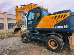 รถขุดไฮดรอลิกมือสองคุณภาพสูง Hyundai 210W-7 ขนาด 21 ตัน พร้อมเครื่องยนต์ Cummins สำหรับงานก่อสร้าง - Product Image 5