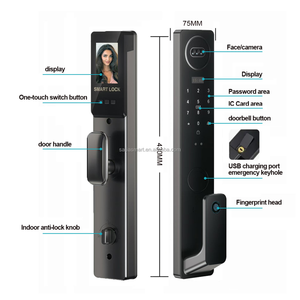 3D Nhận dạng khuôn mặt thông minh khóa cửa tự động sinh trắc học RFID <span class=keywords><strong>IC</strong></span> thẻ Wifi ứng dụng an ninh máy ảnh vân tay ổ khóa kỹ thuật số - Product Image 4