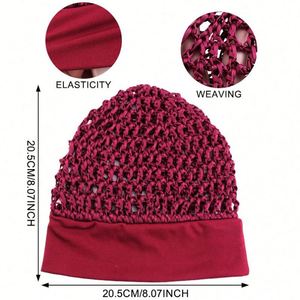 Bandeau élastique pour perruque, en maille filet réglable, pour la confection de perruques tressées, au crochet ou à coudre, avec maintien en filet, cadeau - Product Image 2