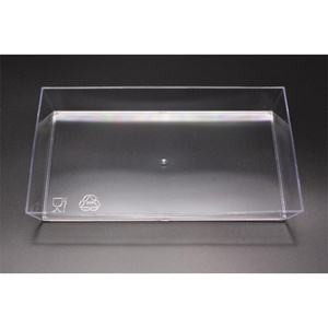 Assiettes rectangulaires en plastique grand format, 50 pièces/paquet, plateaux jetables longs, assiettes à fruits robustes pour la restauration - Product Image 4