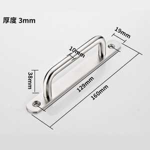 Stainless Steel Door Handles Large Medium <b>Small</b> Minimalist Design For Cabinet Doors And <b>Sliding</b> Doors - Product Image 4