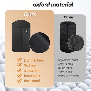 Bán buôn tùy chỉnh du lịch xách tay phù hợp với túi có thể gập lại không dệt may bìa với dây kéo có thể gập lại túi may mặc - Product Image 3