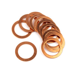 High Temperature Performance 12*16*1mm Corrosion Resistant <strong>Copper</strong> Flat <strong>Washer</strong> <strong>Copper</strong> <strong>Washers</strong> for Injectors Nozzles - Product Image 5