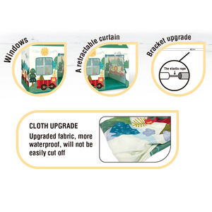 Vente en gros <span class=keywords><strong>Tente</strong></span> verte de petite taille Poteaux de <span class=keywords><strong>tipi</strong></span> pour enfants Playhouse Tentes d'intérieur - Product Image 3