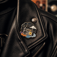 Broches personnalisées en émail souple style rétro vintage avec motifs notes de musique, amour et animaux pour la Fête Nationale et les cadeaux de la Saint-Valentin