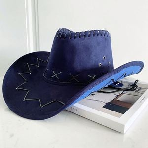 Sombrero de Verano para Mujer Estilo Vaquero Occidental, Retro, de Ala Ancha, Protección UV para la Playa - Product Image 3